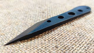 Japanese Kiridashi from a File  Knife Making [upl. by Ahsimin633]