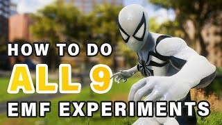 All 9 EMF Experiments Walkthrough amp Locations  Foundational Trophy ► Spider Man 2 [upl. by Venezia]