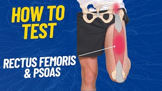 How to test the Psoas Rectus Femoris and TFL Muscles [upl. by Mignonne]