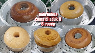 GAK PERLU BELI MIXER  5 resep bolu kukus tanpa mixer anti gagal rasanya super mantul [upl. by Adnalram]