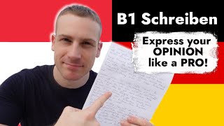 GERMAN B1🔑 Exam WRITING GUIDE  Deutsch Goethe B1 Schreiben [upl. by Bartholemy]