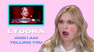 LYODRA  quotAnd I Am Telling Youquot  Vocal Coach Reacts [upl. by Chaffin]