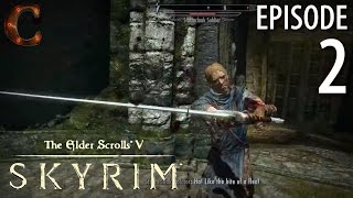 Elder Scrolls V Skyrim Walkthrough in 1080p Part 2 Battle in Helgen Keep PC Gameplay [upl. by Dettmer142]