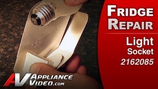 Light Socket  Refrigerator Repair Whirlpool Replacement Part  2162085 [upl. by Oiludbo]