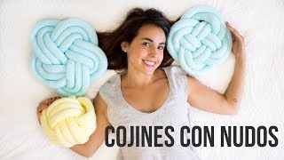 Como hacer cojines con nudos [upl. by Aihseyt]