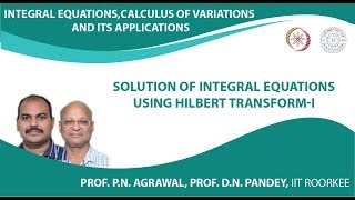 Solution of integral equations using Hilbert transformI [upl. by Aihseket]