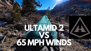 65 MPH Wind VS HYPERLITE MOUNTAIN GEAR Ultamid 2 [upl. by Seana]