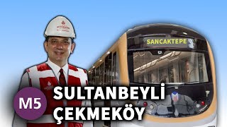 M5 Sultanbeyli  Çekmeköy Metro Hattı Google Earth Turu [upl. by Gilberto525]