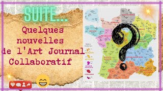 😁👍🏼📬 Art Journal Collab Ça y est cest parti  📨📬😉 [upl. by Ettenan983]