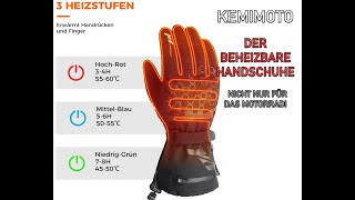 🔥🔥🔥 Beheizte Handschuhe  KEMIMOTO ❄❄🌍🧤🧤🏍🏍 [upl. by Refinnaj100]