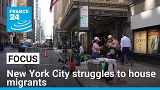 Immigration on voters minds in New York as city struggles to house migrants • FRANCE 24 English [upl. by Ittocs]