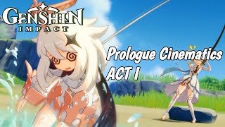 Genshin Impact  All Cinematic Cutscenes  Archon Quest Prologue Act I [upl. by Nue]