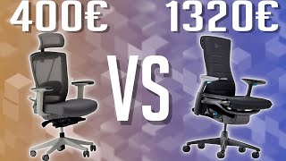 Une chaise à 1320€ face à une de 400€  Test Herman X Logitech Embody [upl. by Mclaughlin]