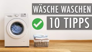 10 Wäsche waschen Tipps ● Wäsche waschen für Männer [upl. by Ittam]