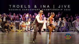 TROELS amp INA  JIVE  OCEANIA DANCESPORT CHAMPIONSHIP 2022 showdance [upl. by Ejroj]