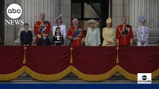 Kate Middleton and royal family attend Trooping the Colour parade [upl. by Anyr112]