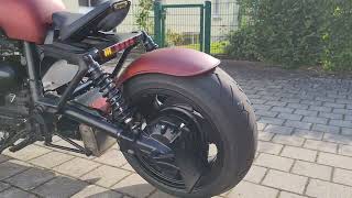 Triumph Rocket 3 III 2300cc heavy modifications exhaust Ramair MSG motogadget Motoscope pro mini [upl. by Ayatnohs845]