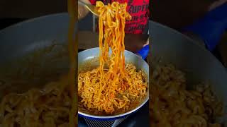 Trying 2x Spicy Noodles 🥵 Samyang 2x Spicy Noodles Recipe 🤯 viral youtubeshorts [upl. by Belier763]