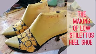 how to make high heel shoe  shoemaking tutorial [upl. by Bergquist818]