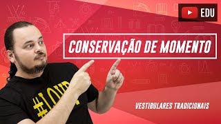 conservação de momento linear quantidade de movimento [upl. by Edrahc]