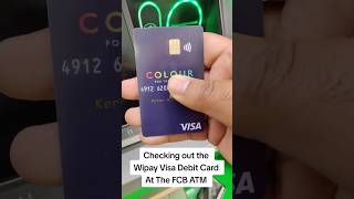 Wipay Visa Debit Card Withdrawal With NFC at First Citizens Bank [upl. by Iinde]