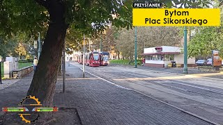 Tramwaje  Bytom Plac Sikorskiego [upl. by Sadira]