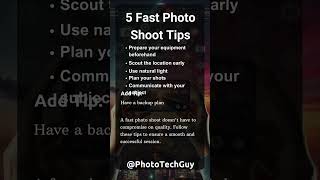 5 Fast Photo Shoot Tips shorts [upl. by Chuu774]