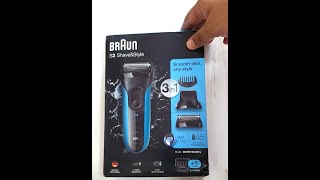 Unboxing video  Braun Series 3 3010BT Electric Shaver [upl. by Ilarrold133]