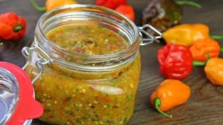 Traditional Caribbean Peppersauce hot sauce Recipe [upl. by Crowell]