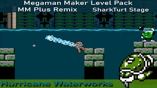 Megaman Maker Level Pack  MM Plus Remix Plus Mode  SharkTurt Stage [upl. by Ailisec]