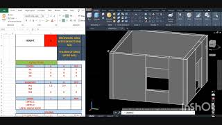 Estimation of Material from Brickwork in Excel construction trending buildingmaterials [upl. by Awahsoj761]