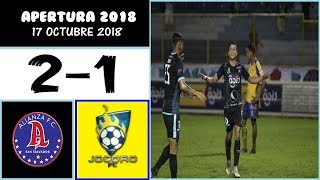 Alianza FC 2 vs Jocoro FC 1 FULL GAME 10172018 ES Apertura 2018 [upl. by Willing253]