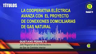 LA COOPERATIVA ELÉCTRICA AVANZA CON EL PROYECTO DE CONEXIONES DOMICILIARIAS DE GAS NATURAL [upl. by Augustina]