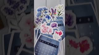 🌸Flower vase stackable mini calendar 2025✨📆 trending 2025 calendar ndar [upl. by Clinton985]