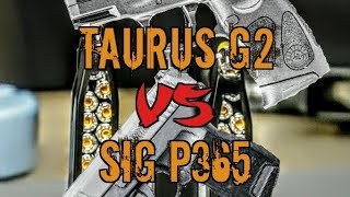 Sig P365 vs a sub 200 gun  Taurus pt111 g2 millennium [upl. by Slorac]