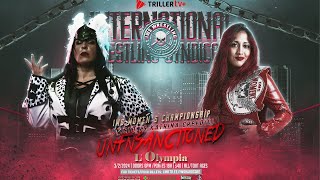 IWS Womens Championship Match  LuFisto vs Katrina Creed  IWS UnFnSanctioned 2024 [upl. by Columba]