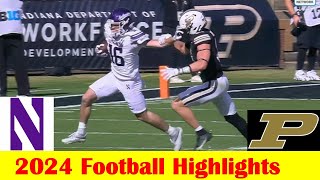 Northwestern vs Purdue Football Game Highlights 11 2 2024 [upl. by Charleen]