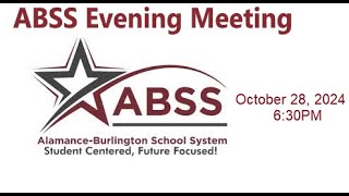 ABSS School Board Meeting YouTube Stream [upl. by Adiehsar]