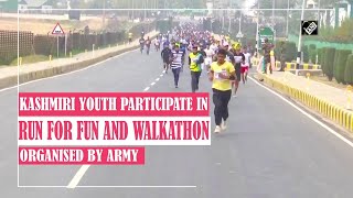 Kashmiri youth participate in Run for Fun and Walkathon organised by Army [upl. by Anma489]