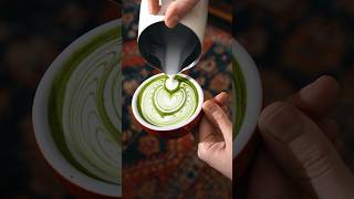 My best MATCHA LATTE ART YET [upl. by Barry]