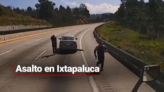 MOMENTO EXACTO DE UN ASALTO en la Carretera México  Puebla  El conductor está perdido [upl. by Nael845]