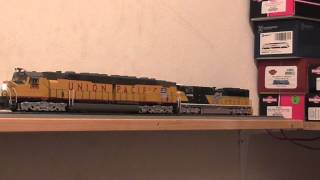 Athearn Genesis DDA40X with LED Light installed wSound [upl. by Liam]