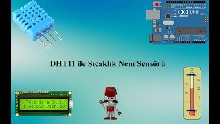 Arduino DHT11 Sıcaklık Nem Sensörü  DHT11 Kullanımı [upl. by Leumek]