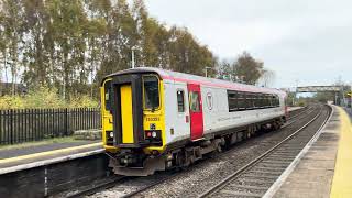 Class 153353 at Whitchurch Station PT 1 01112024 [upl. by Luapnaej]