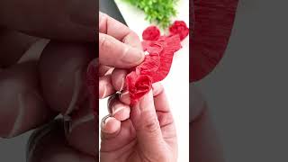 DIY Crepe Paper Rose Bouquet  Paper Flowers paperflowerbouquet diy shorts [upl. by Nyletak]