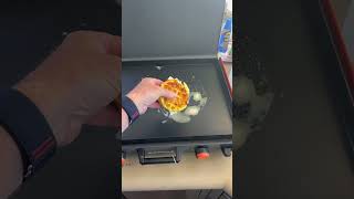 KETO GRILLED CHEESE AND TOMATO ON BLACKSTONE GRIDDLE chaffle chaffles blackstone lowcarb keto [upl. by Arded]