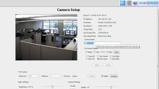 Camera Setup Page  exacqVision Online Training Series [upl. by Bellew477]