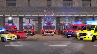 Emergency Call 112  London Fire Brigade Responding 4K [upl. by Esinehs478]