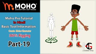 Moho Pro Character Turn 360 Degree Rigging Part 19 [upl. by Ellehcor]