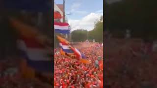 Waaaaaahnsinn Oranje Fanmarsch vorm Euro2024 Spiel POLNED in Hamburg [upl. by Sopher]